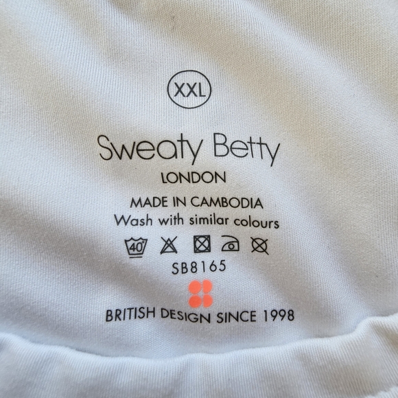 Sweaty Betty Women's White Performance Tank Size XXL/16 - Picture 3 of 9